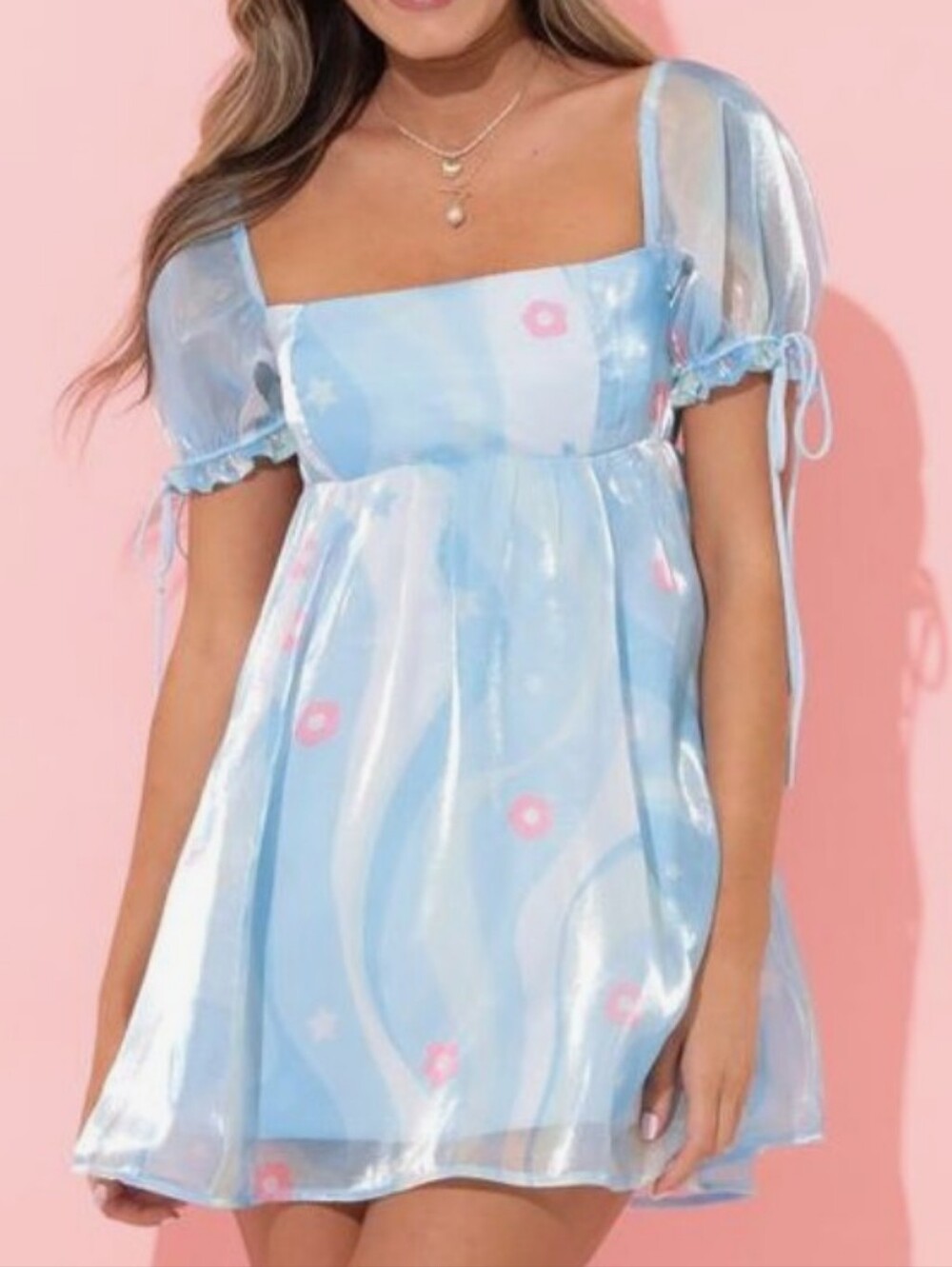 Lucy In The Sky Los Angeles Babydoll Mini Dress